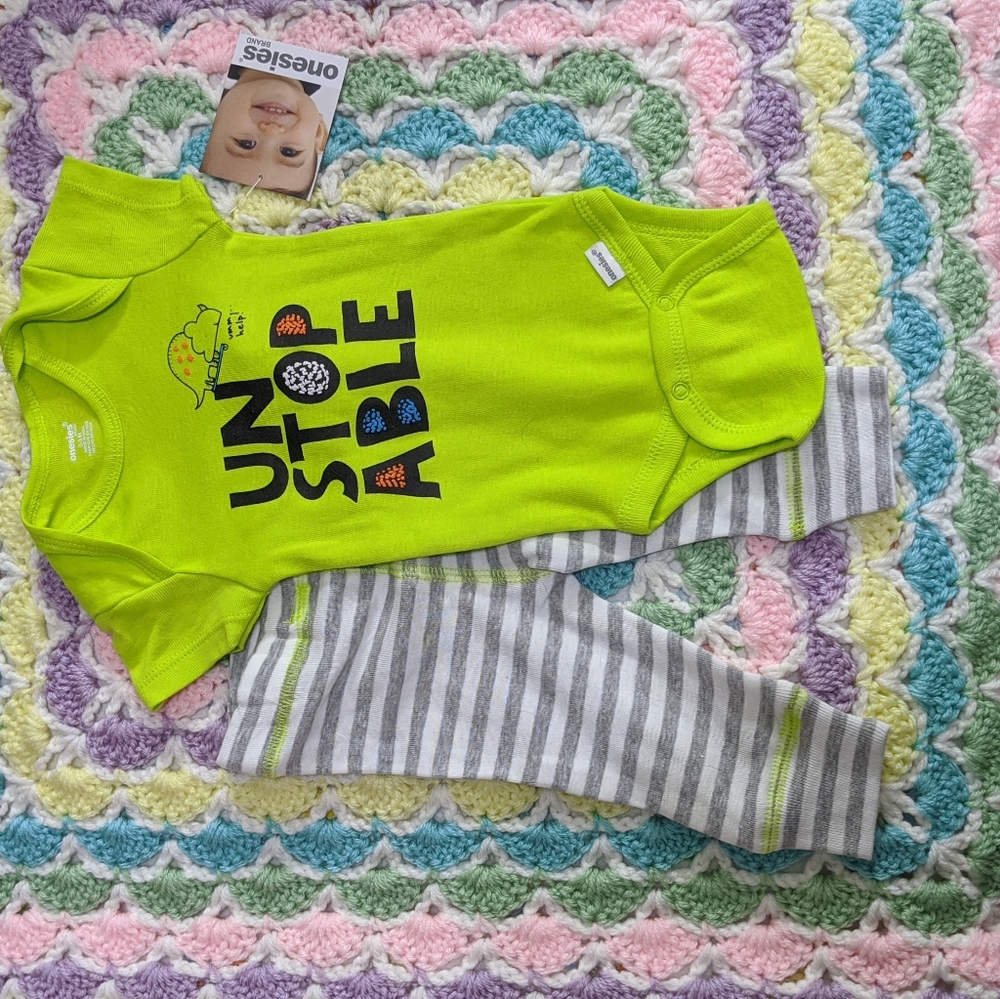 Onsies Brand by Gerber Dino Set